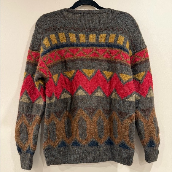🔥Perry Ellis Vintage Hand Knit Pattern Sweater🔥 - Picture 2 of 5